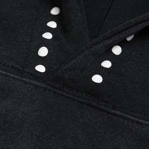 Concert Outfit Rivet-Adorned Graphic Hoodie
