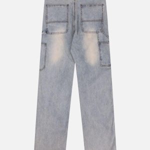 Concert Outfit Rivet Pocket Jeans