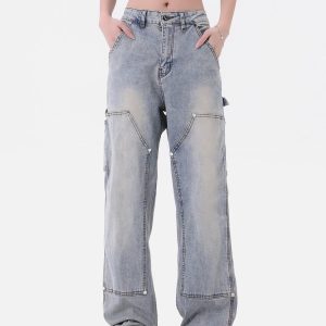 Concert Outfit Rivet Pocket Jeans