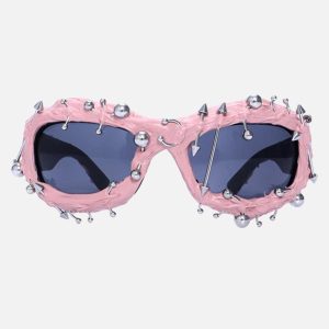 Concert Outfit Rivet Punk Style Sunglasses