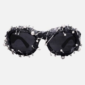Concert Outfit Rivet Punk Style Sunglasses