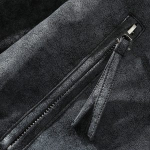 Concert Outfit Rivet Washed Faux Leather Jacket