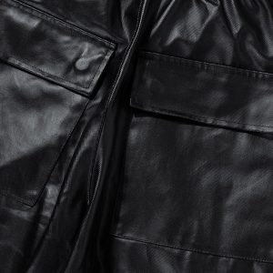 Concert Outfit RO-Style Multi-Pocket matte coated overalls