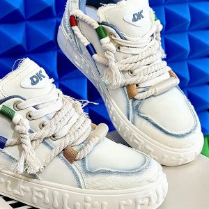 Concert Outfit Rope Knot Design Fashion Sneakers