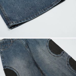 Concert Outfit Round Patchwork Jeans