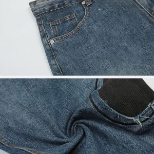 Concert Outfit Round Patchwork Jeans