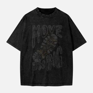 Concert Outfit Shoe Print Tee