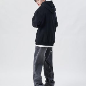 Concert Outfit Shredded Raw Jeans