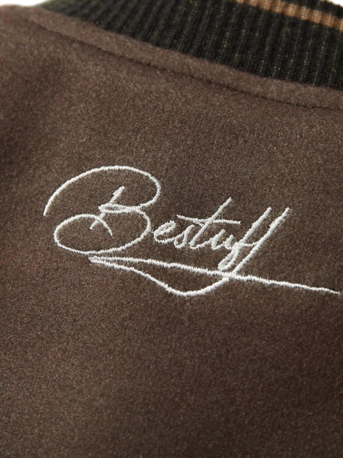 Concert Outfit Siamese Cat Embroidery Leather Bomber Jacket Concert Outfit Siamese Cat Embroidery Leather Bomber Jacket