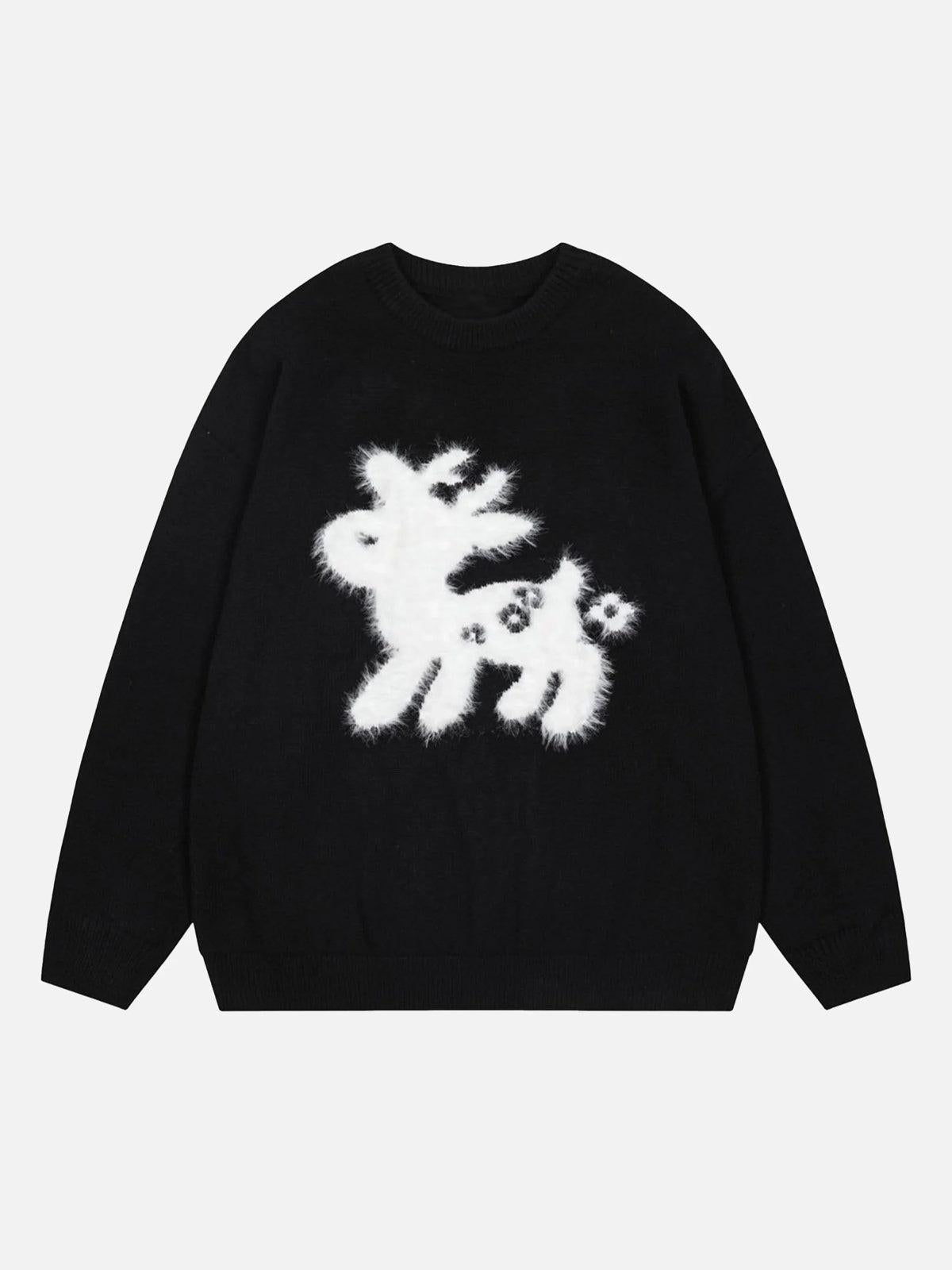 Concert Outfit Sika Deer Crew Neck Sweater Concert Outfit Sika Deer Crew Neck Sweater