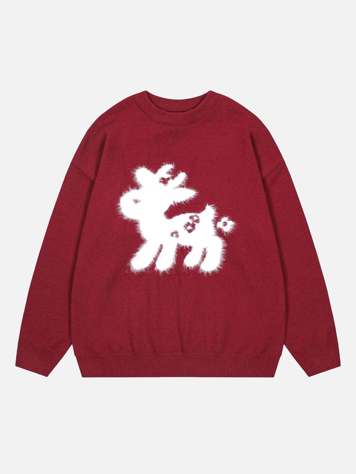 Concert Outfit Sika Deer Crew Neck Sweater Concert Outfit Sika Deer Crew Neck Sweater
