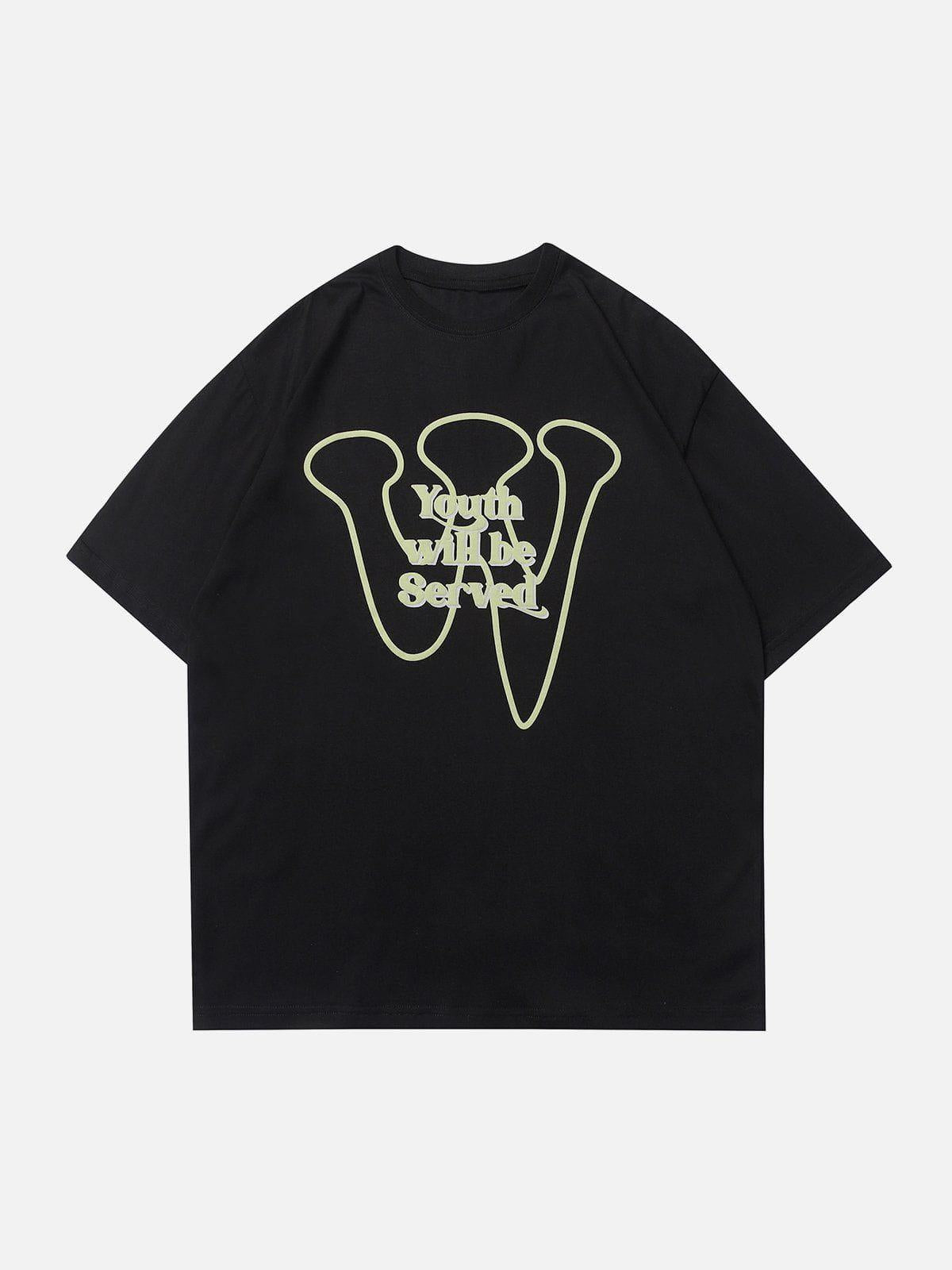 Concert Outfit Simple Foam Letter Print Tee Concert Outfit Simple Foam Letter Print Tee