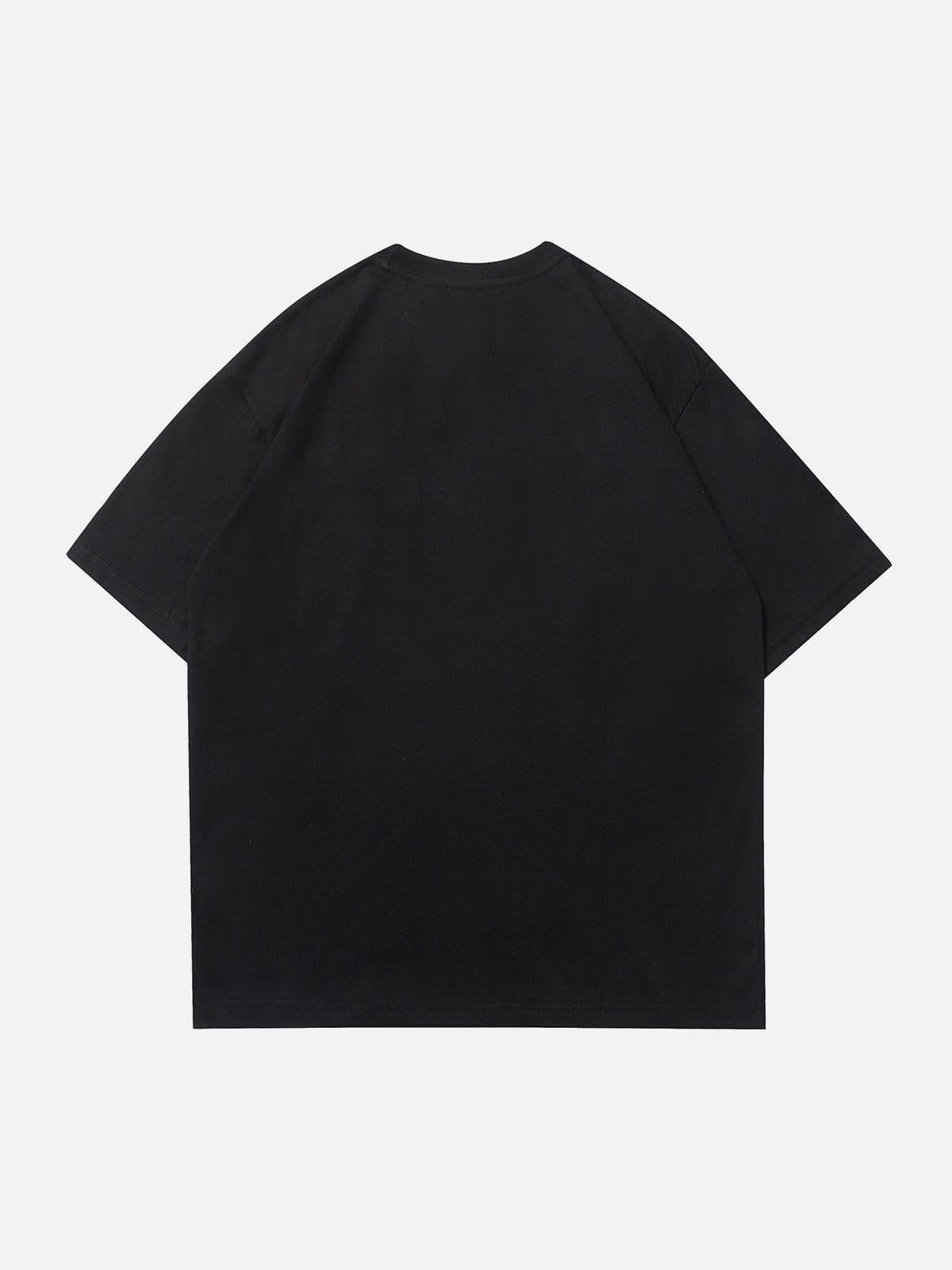 Concert Outfit Simple Foam Letter Print Tee Concert Outfit Simple Foam Letter Print Tee