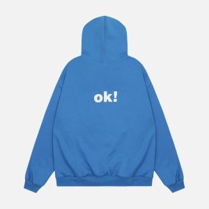Concert Outfit Skateboard Character Printed Hoodie