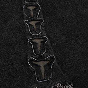 Concert Outfit Skeleton Design Print Oversized T-Shirt