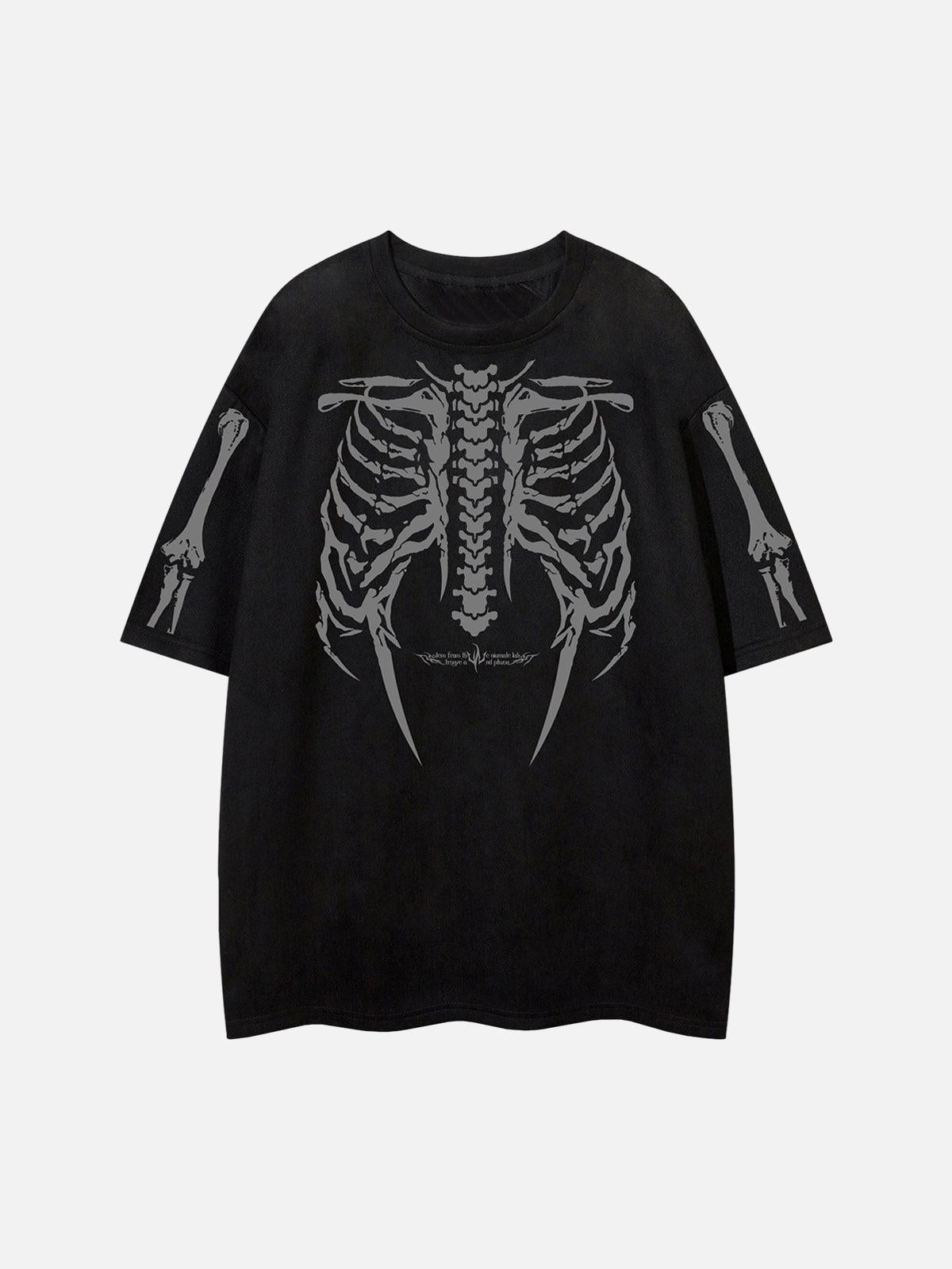 Concert Outfit Skeleton Graphic Oversized T-Shirt Concert Outfit Skeleton Graphic Oversized T-Shirt