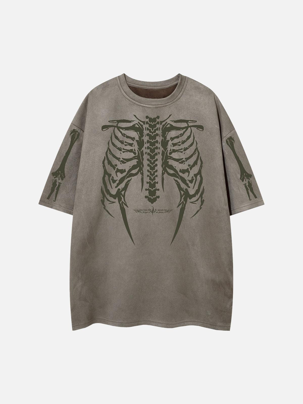 Concert Outfit Skeleton Graphic Oversized T-Shirt Concert Outfit Skeleton Graphic Oversized T-Shirt
