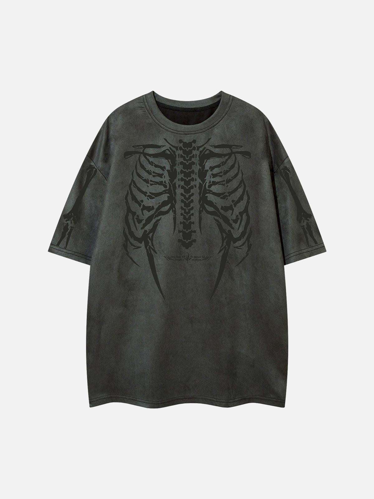 Concert Outfit Skeleton Graphic Oversized T-Shirt Concert Outfit Skeleton Graphic Oversized T-Shirt