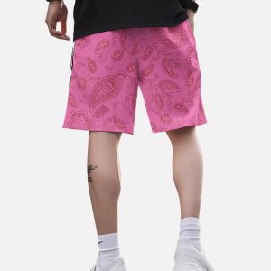 Concert Outfit Skull Hand Print Hip-Hop Shorts