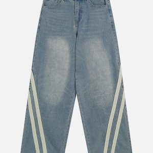 Concert Outfit Slant Stripe Jeans