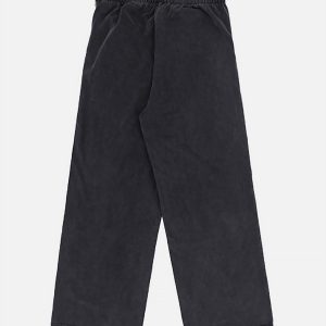 Concert Outfit Slub Cotton Patchwork Frayed Jeans