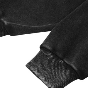 Concert Outfit Smudge-Dyed Letter Print Hoodie