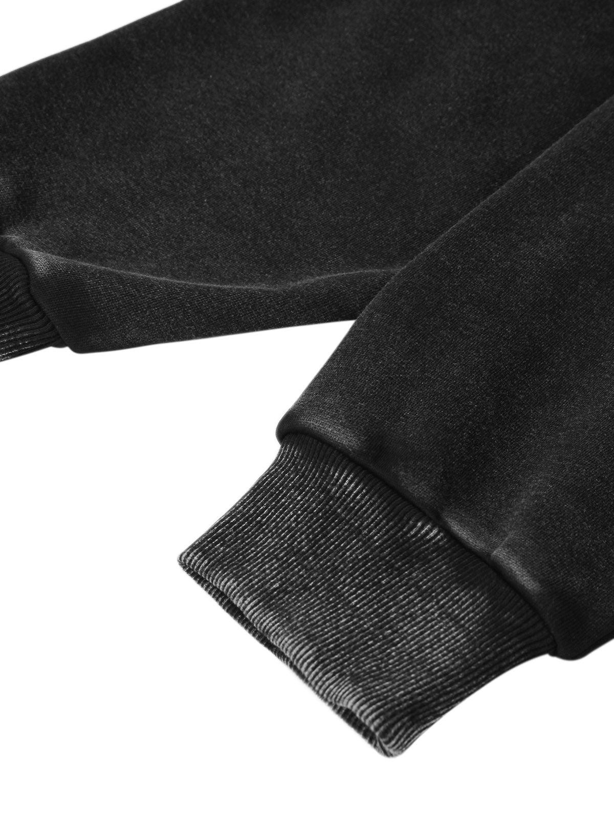 Concert Outfit Smudge-Dyed Letter Print Hoodie Concert Outfit Smudge-Dyed Letter Print Hoodie