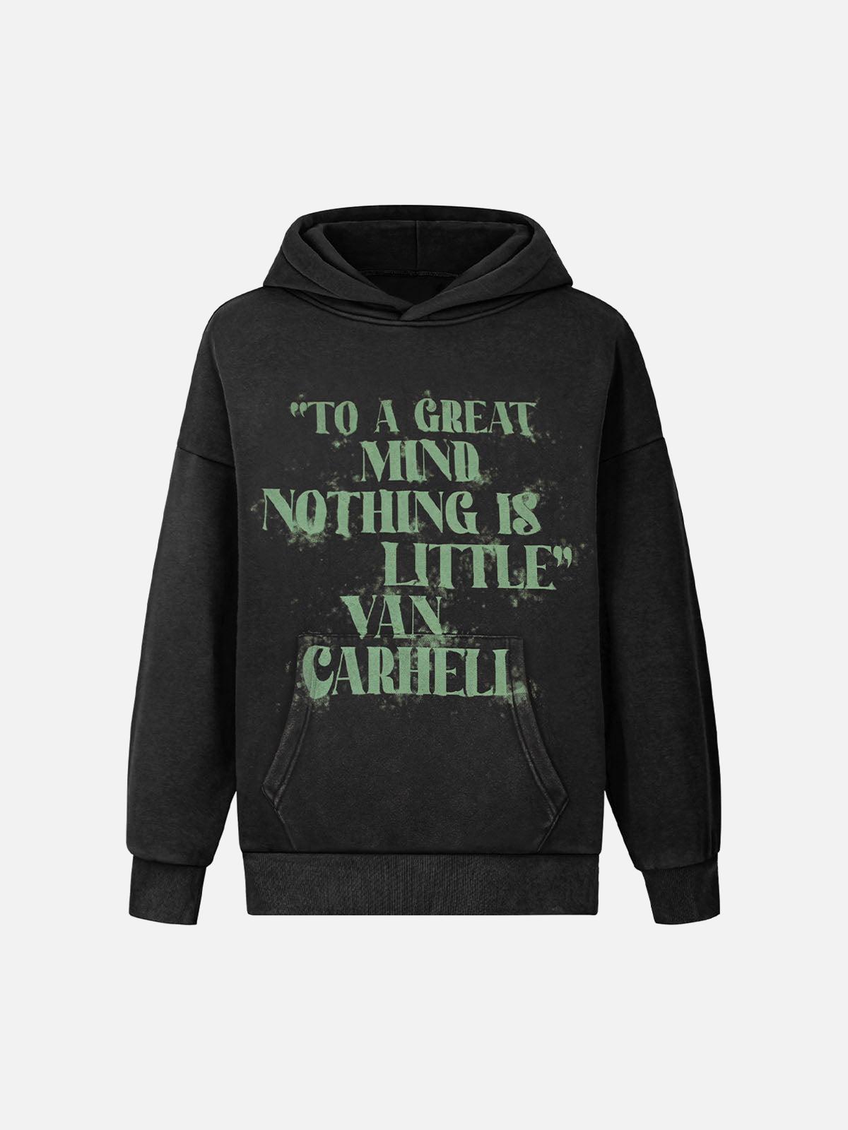 Concert Outfit Smudge-Dyed Letter Print Hoodie Concert Outfit Smudge-Dyed Letter Print Hoodie