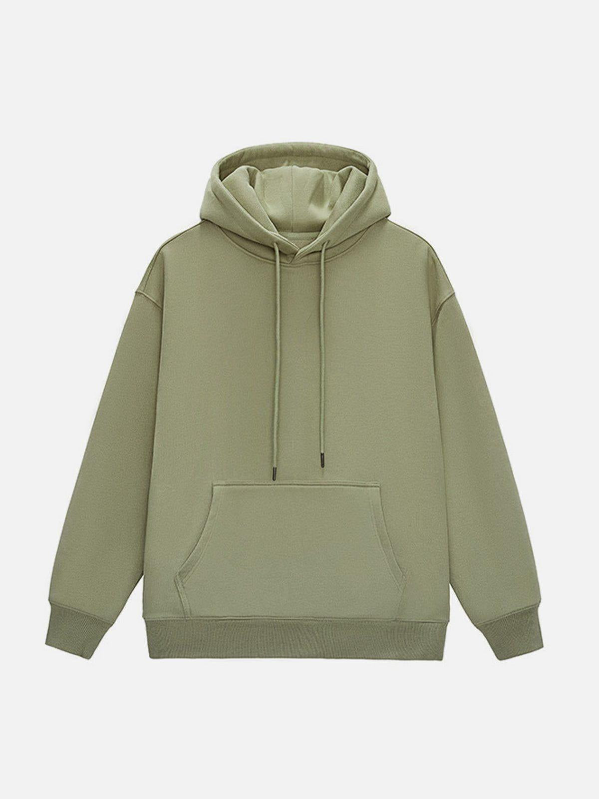 Concert Outfit Solid Color Drawstring Hoodie Concert Outfit Solid Color Drawstring Hoodie