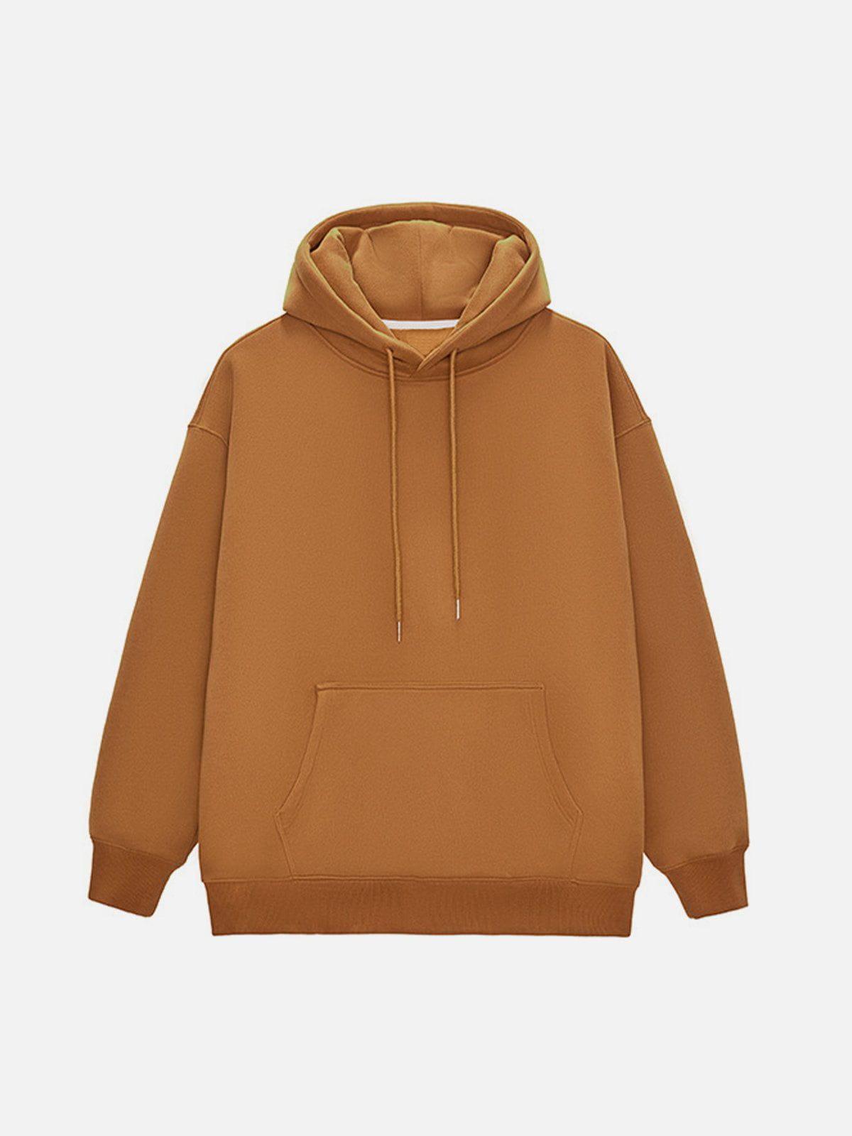 Concert Outfit Solid Color Drawstring Hoodie Concert Outfit Solid Color Drawstring Hoodie