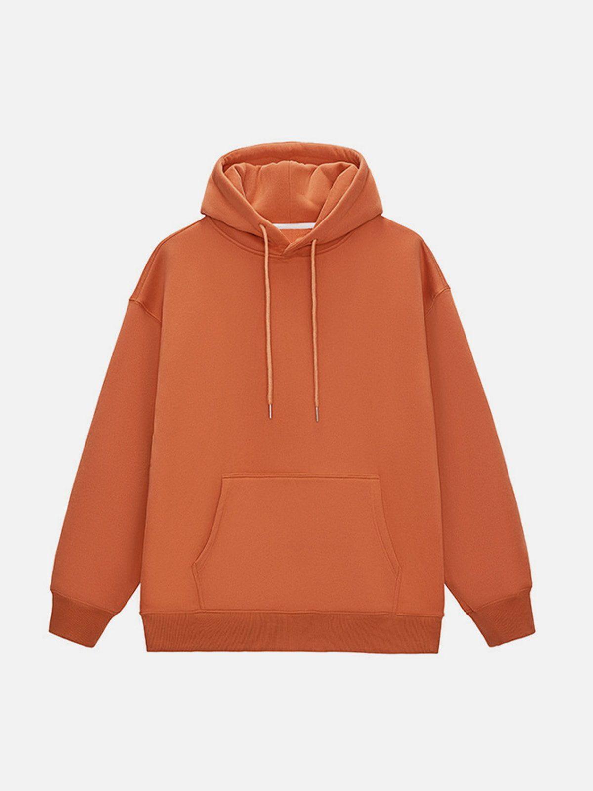 Concert Outfit Solid Color Drawstring Hoodie Concert Outfit Solid Color Drawstring Hoodie