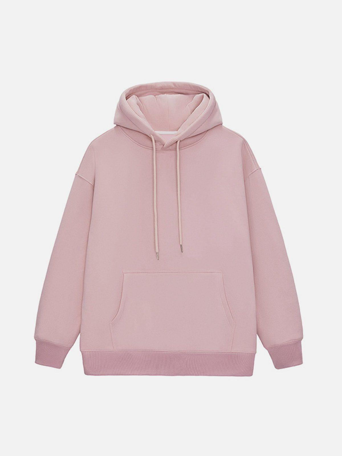 Concert Outfit Solid Color Drawstring Hoodie Concert Outfit Solid Color Drawstring Hoodie
