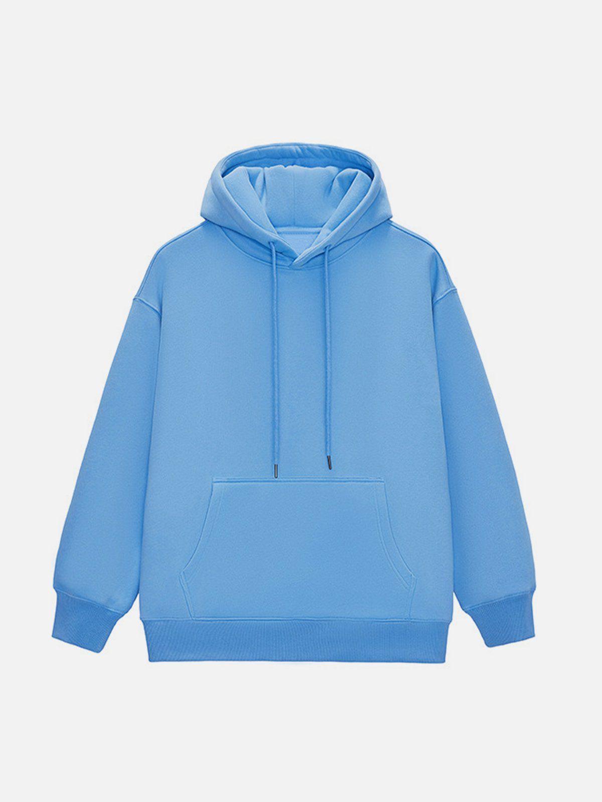 Concert Outfit Solid Color Drawstring Hoodie Concert Outfit Solid Color Drawstring Hoodie