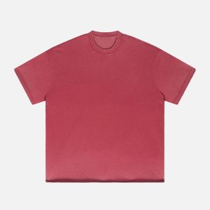 Concert Outfit Solid Color Pullover Tee