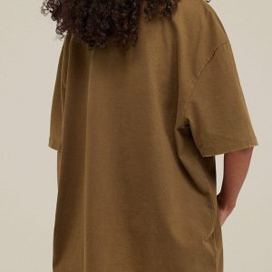 Concert Outfit Solid Color Pullover Tee