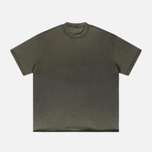 Concert Outfit Solid Color Pullover Tee