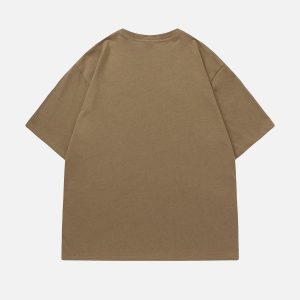 Concert Outfit Solid Color Star Print Tee