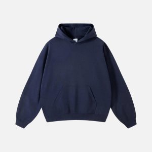 Concert Outfit Solid Cotton Hoodie