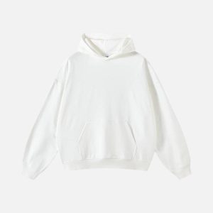 Concert Outfit Solid Cotton Hoodie