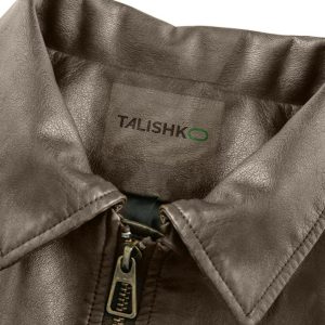 Concert Outfit Solid Faux Leather Jacket