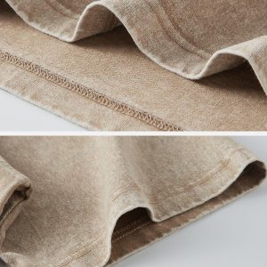 Concert Outfit Solid Washed Essential Cotton Tee