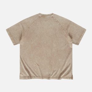 Concert Outfit Solid Washed Essential Cotton Tee