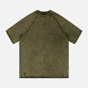 Concert Outfit Solid Washed Essential Tee