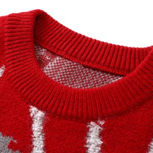 Concert Outfit Spider Knit Crew Neck Sweater