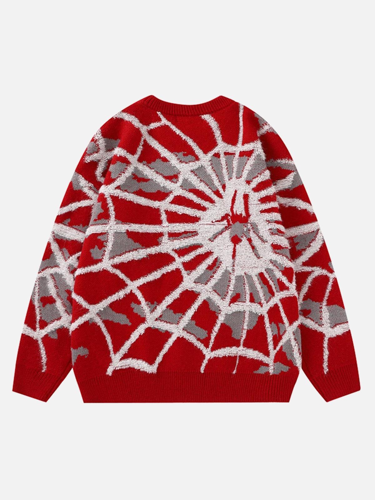 Concert Outfit Spider Knit Crew Neck Sweater Concert Outfit Spider Knit Crew Neck Sweater