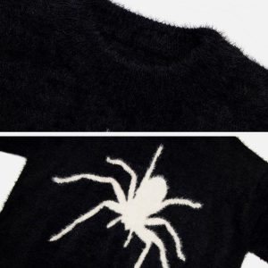 Concert Outfit Spider Knit Mohair Sweater