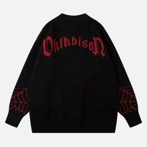 Concert Outfit Spider Loose Sweater Coat