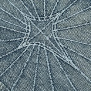 Concert Outfit Spider Web Topstitched Loose Jeans