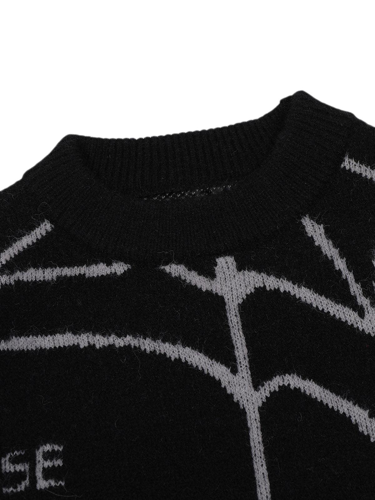 Concert Outfit Spider&Heart Knit Crew Neck Sweater Concert Outfit Spider&Heart Knit Crew Neck Sweater