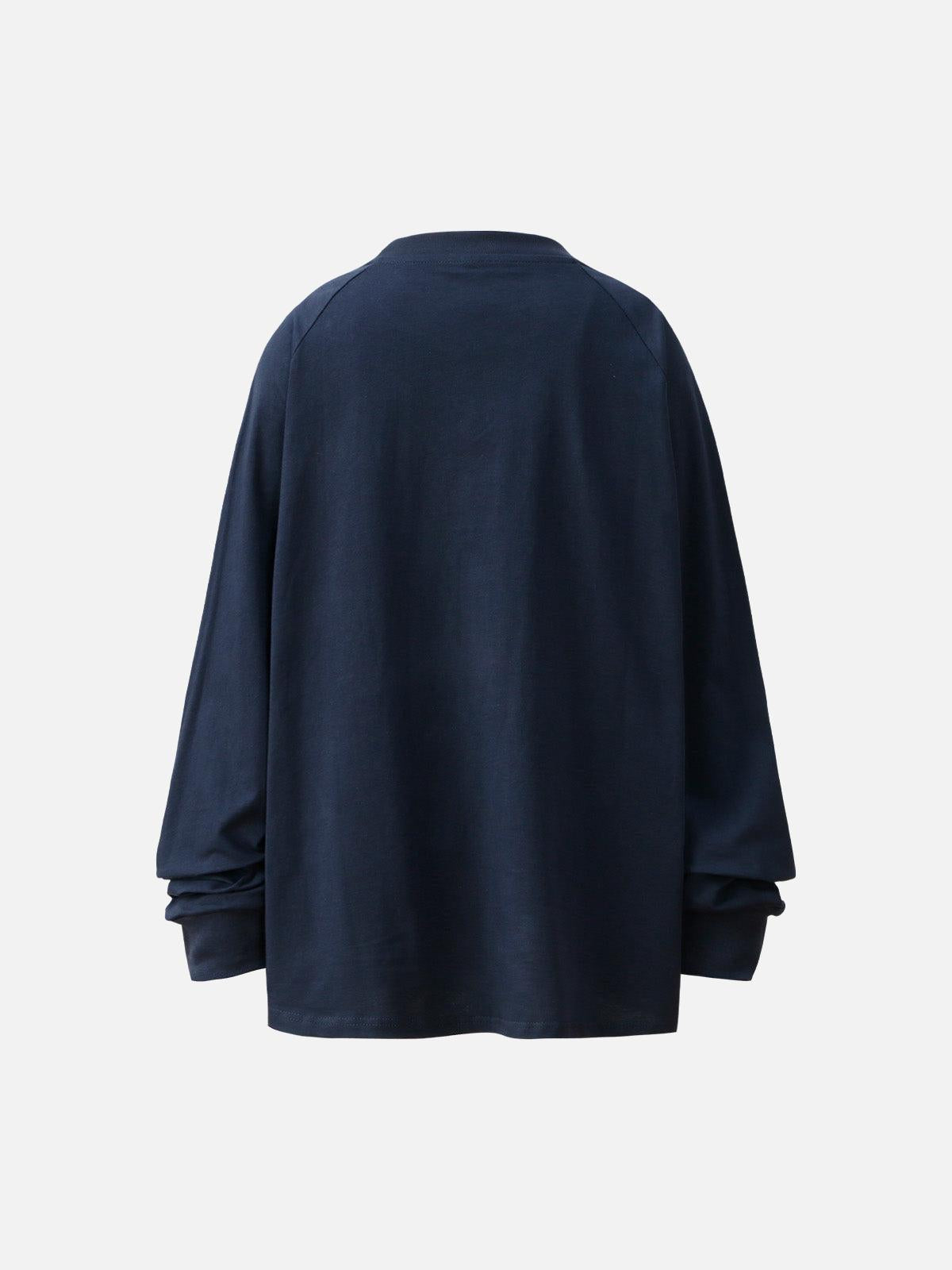 Concert Outfit Splatter Eyelet Studded Long Sleeve T-Shirt Concert Outfit Splatter Eyelet Studded Long Sleeve T-Shirt